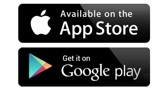 google play & app store logo