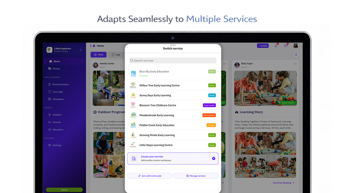 Multi-service switcher
