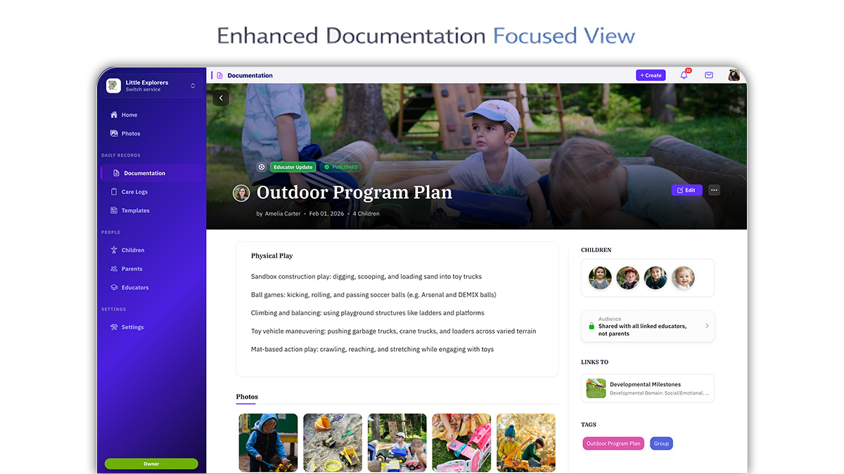 Documentation detail page